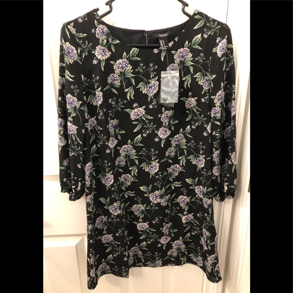 Floral print mini dress-NWT